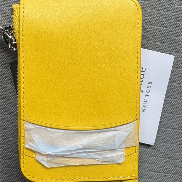 Kate Spade On a Roll Yellow and Blue MetroCard Zip Cardholder - Picture 6 of 7